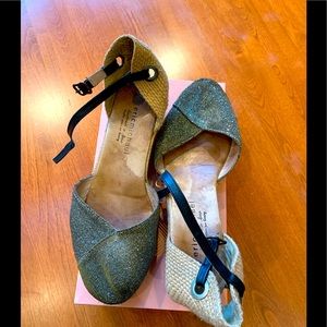 Eric Michael metallic espadrilles Size 40